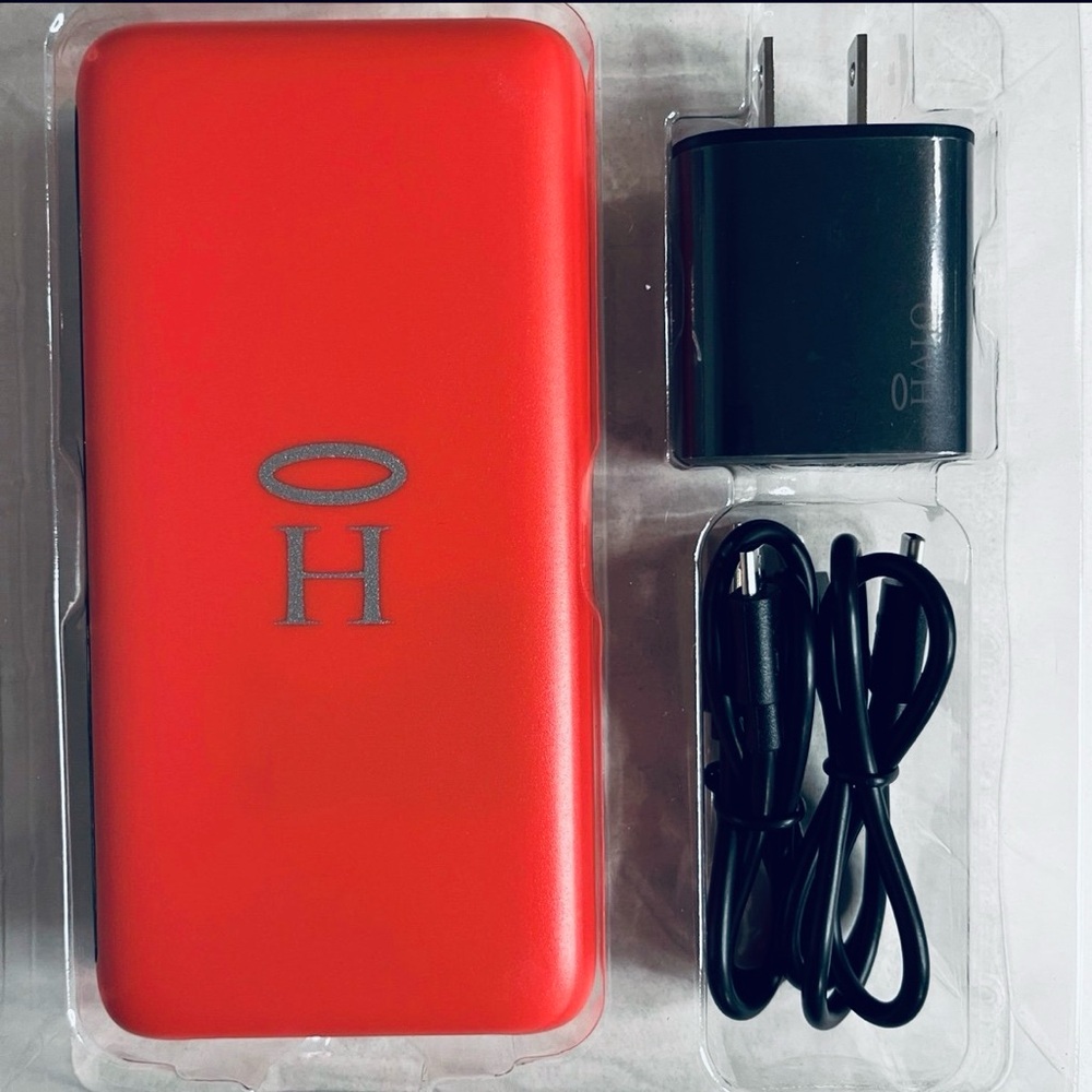 HALO RapidPack 10k Device Charger + USB-A Lightning Cord ~ NIB~ Coral-Pink